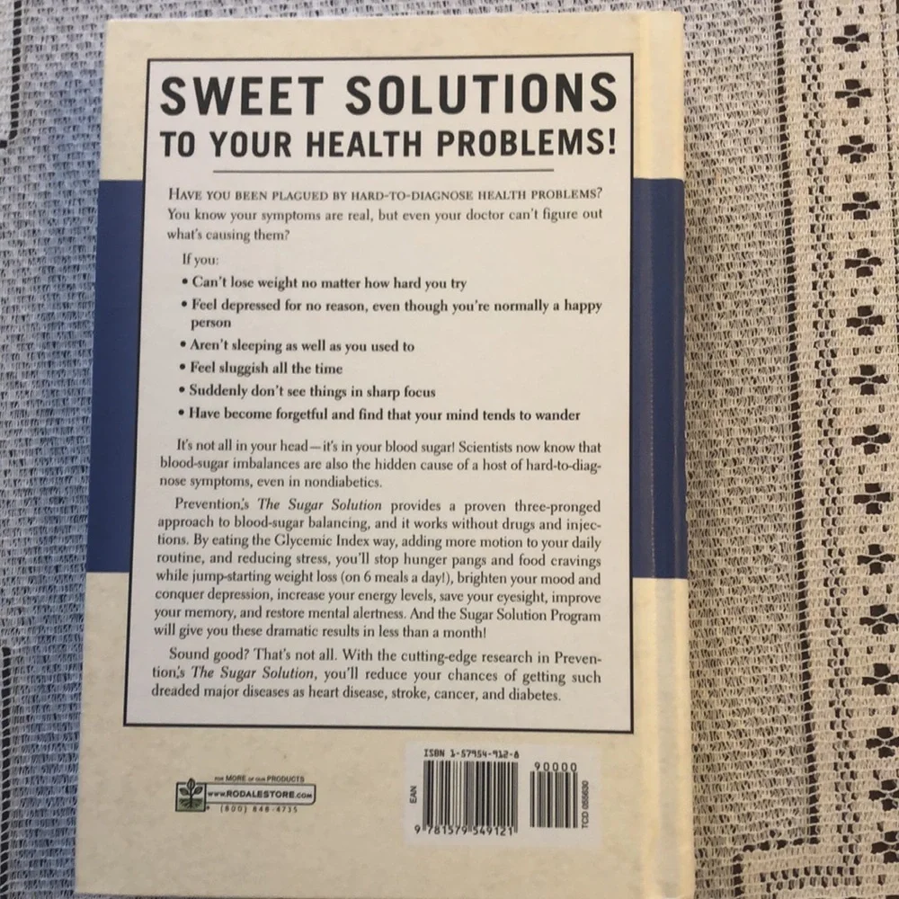 The Sugar Solution by Sari Harare & the editors of Prevention ExcellentCondition